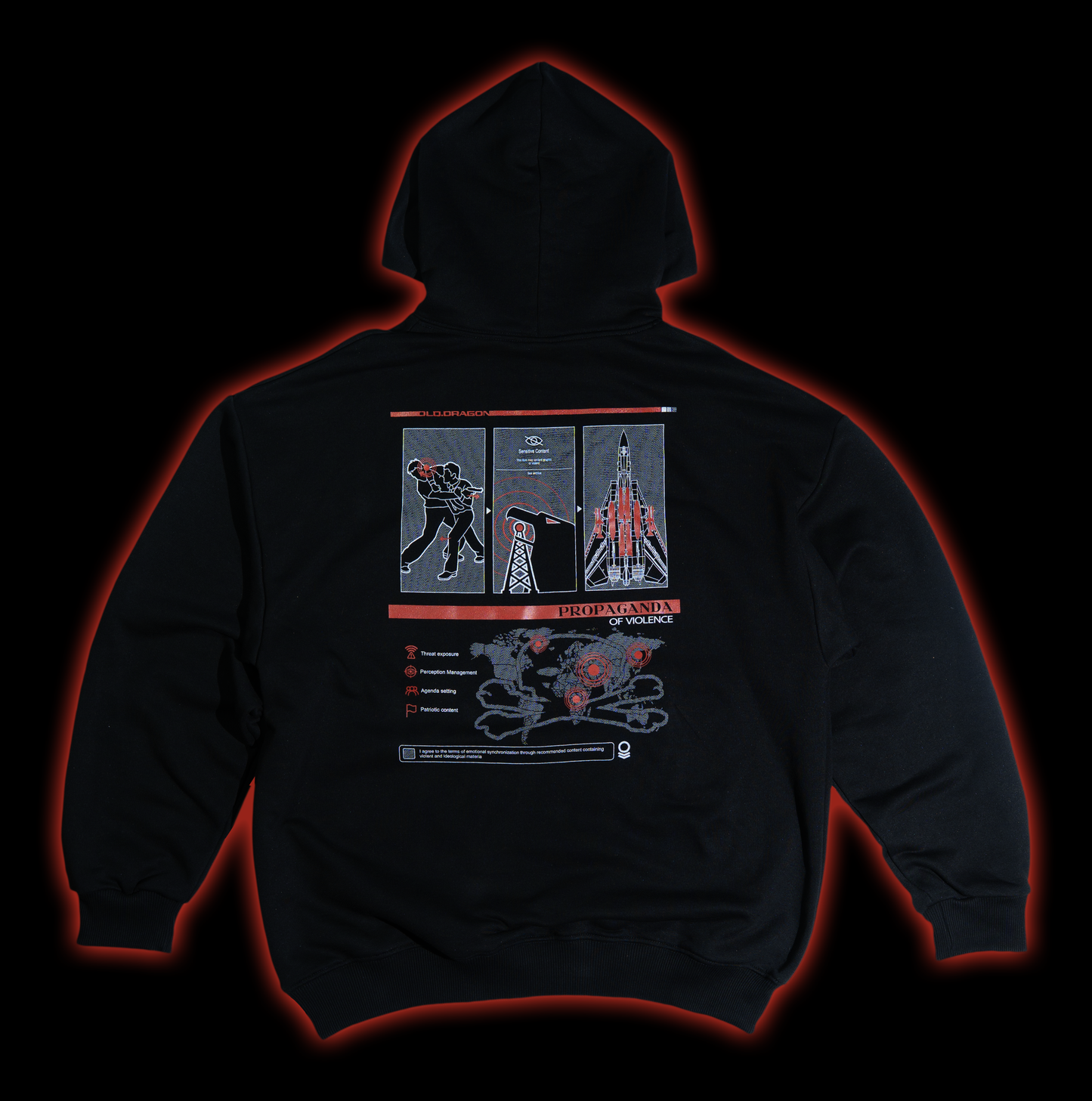 Propaganda of violence hoodie